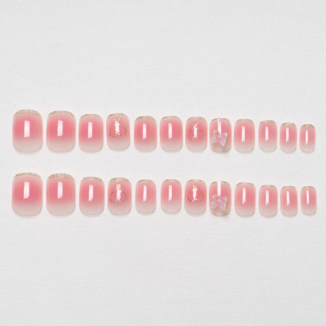 Decorative Acrylic Press-On Nail Art Set