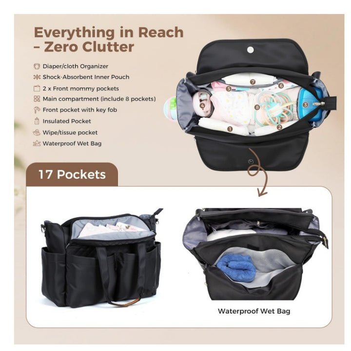 Functional diaper bag Kalsten