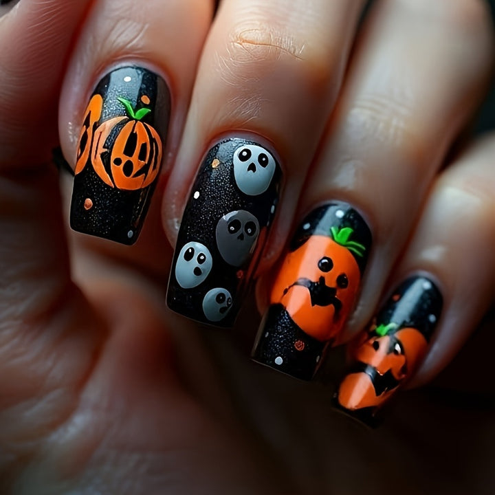 Halloween-Themed Nail Art Design