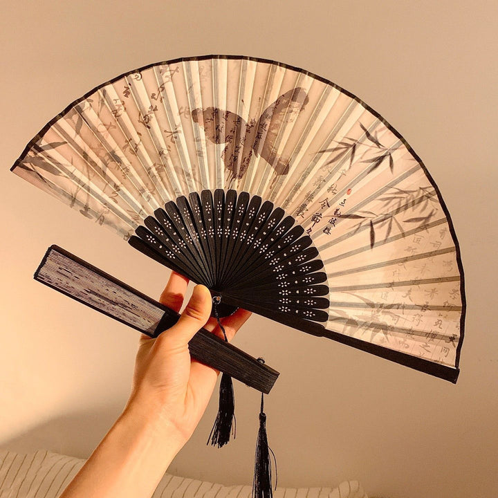 Handcrafted fan with elegant butterfly design Kalsten