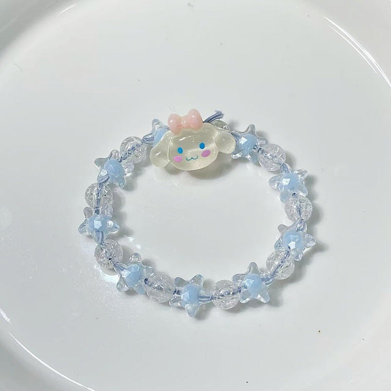 Playful bracelet with stars and cute pendant Kalsten