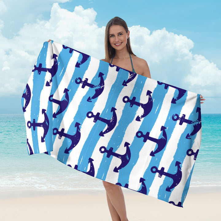 Beach towel with tropical palm leaf design Kalsten