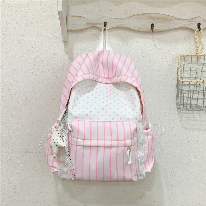 Charming Striped Patterned Backpack Kalsten