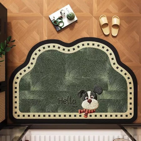 Decorative Cat Themed Plush Bath Mat