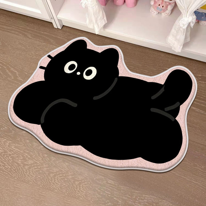Children's Playful Cat-Shaped Area Mat Kalsten