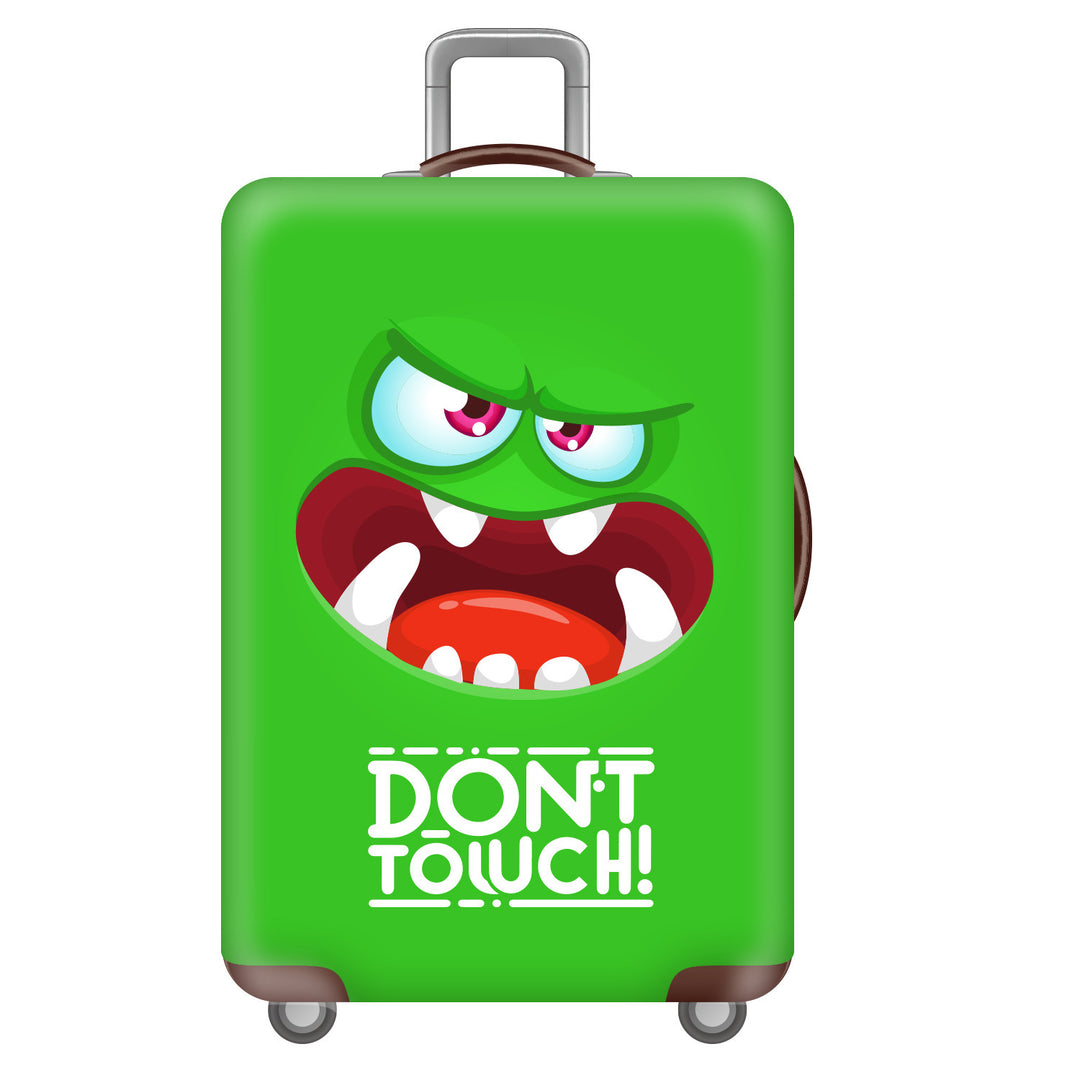 Unisex hard-shell suitcase with funny monster design Kalsten