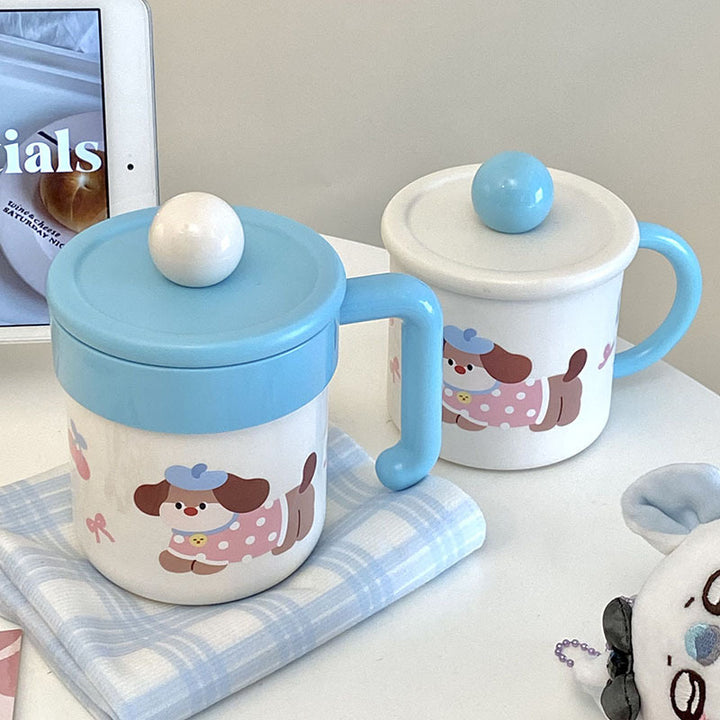 Coffee mug with playful dog design Kalsten