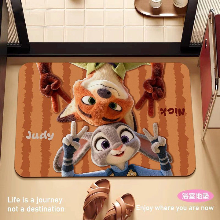 Children's Cartoon Character Welcome Mat