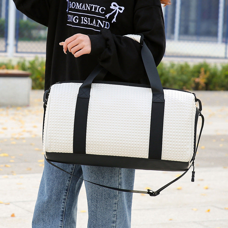 Textured Utility Duffel Bag Kalsten