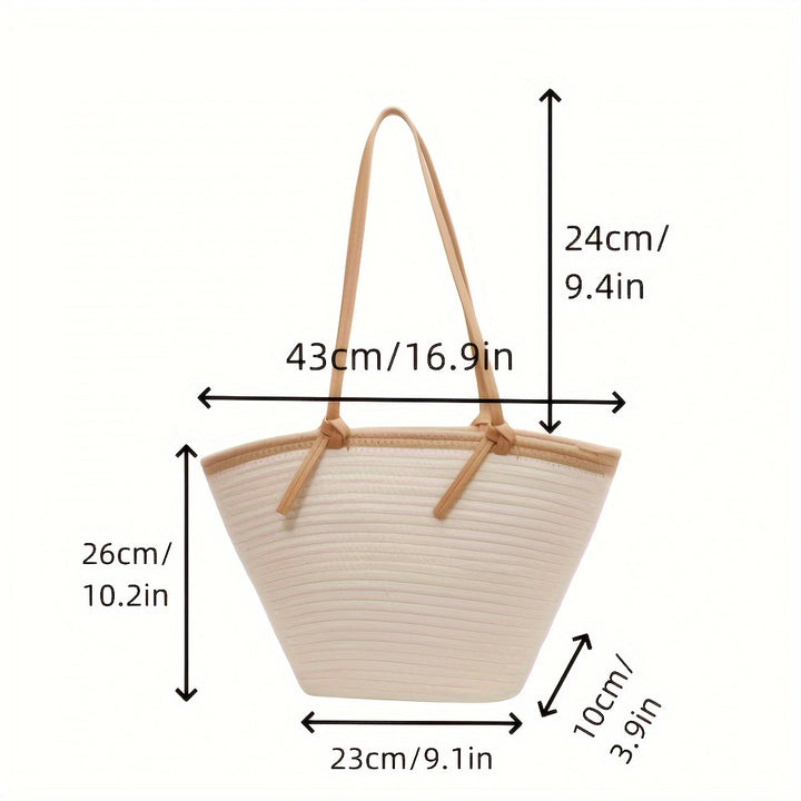 Beach bag with braided structure Kalsten