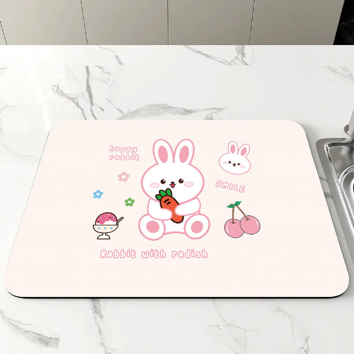 Cute Cartoon Food-Themed Kitchen Mat Kalsten