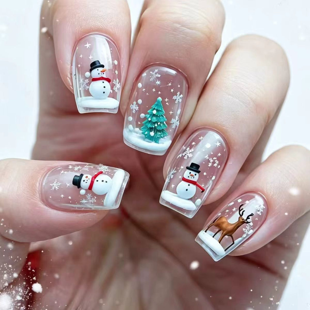 Holiday-Themed 3D Nail Art Kalsten