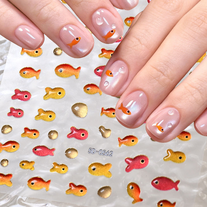Cat-Themed Nail Art Decoration Set
