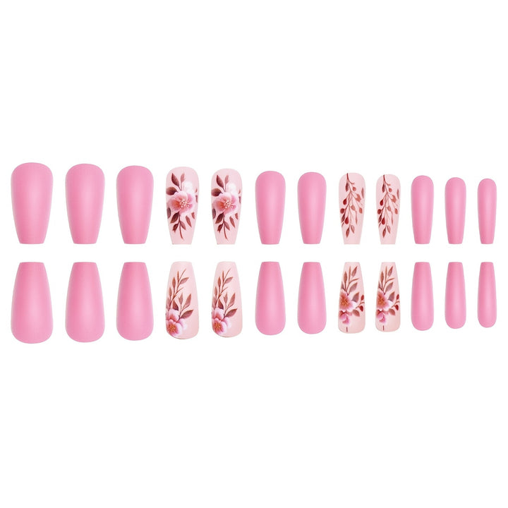 Floral Art Acrylic Nail Enhancements Kalsten