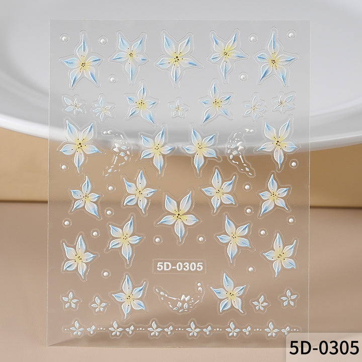 Floral Nail Art Decal Set