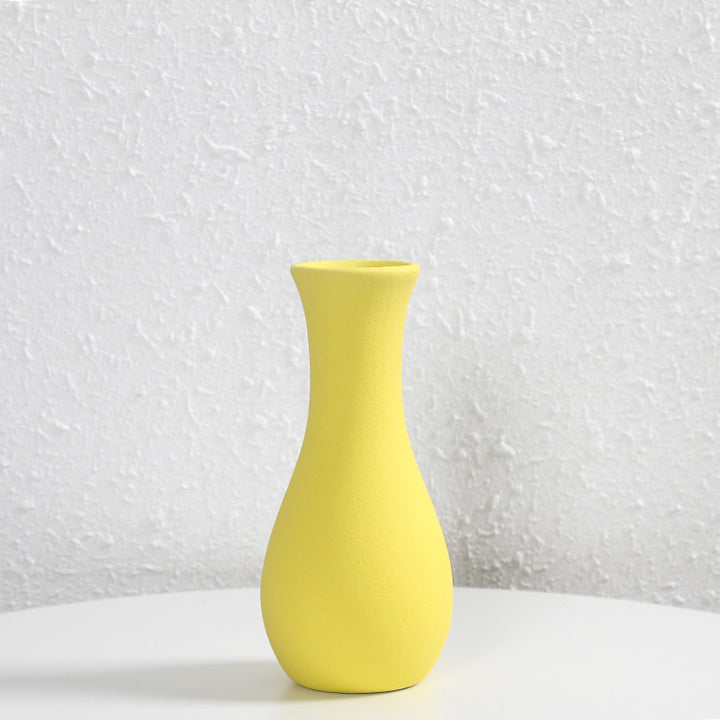 Contemporary Matte Ceramic Flower Vase Kalsten