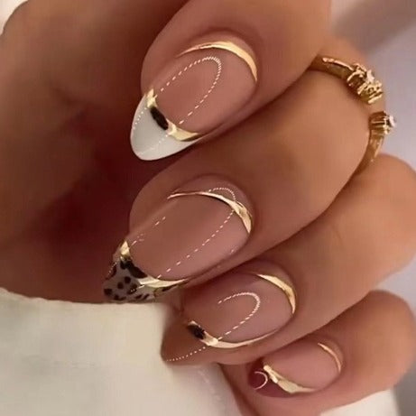 Elegant Geometric Nail Art