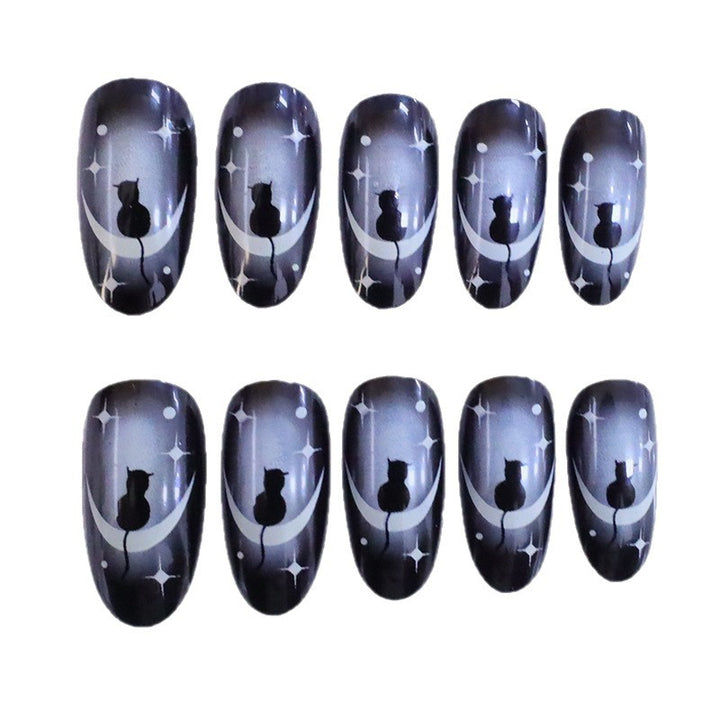 Artistic Cat-Inspired Nail Art Enhancements Kalsten