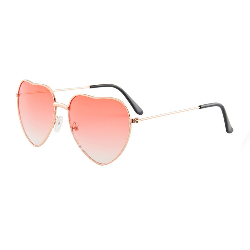 Ladies Heart-Shaped Sunglasses with UV Protection and Elegant Frame Kalsten