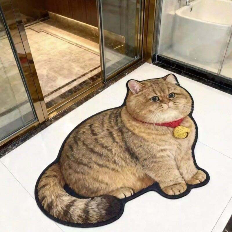 Cat Shaped  Bath Mat
