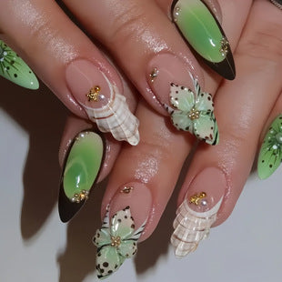 Glamorous Textured Acrylic Nail Enhancements Kalsten