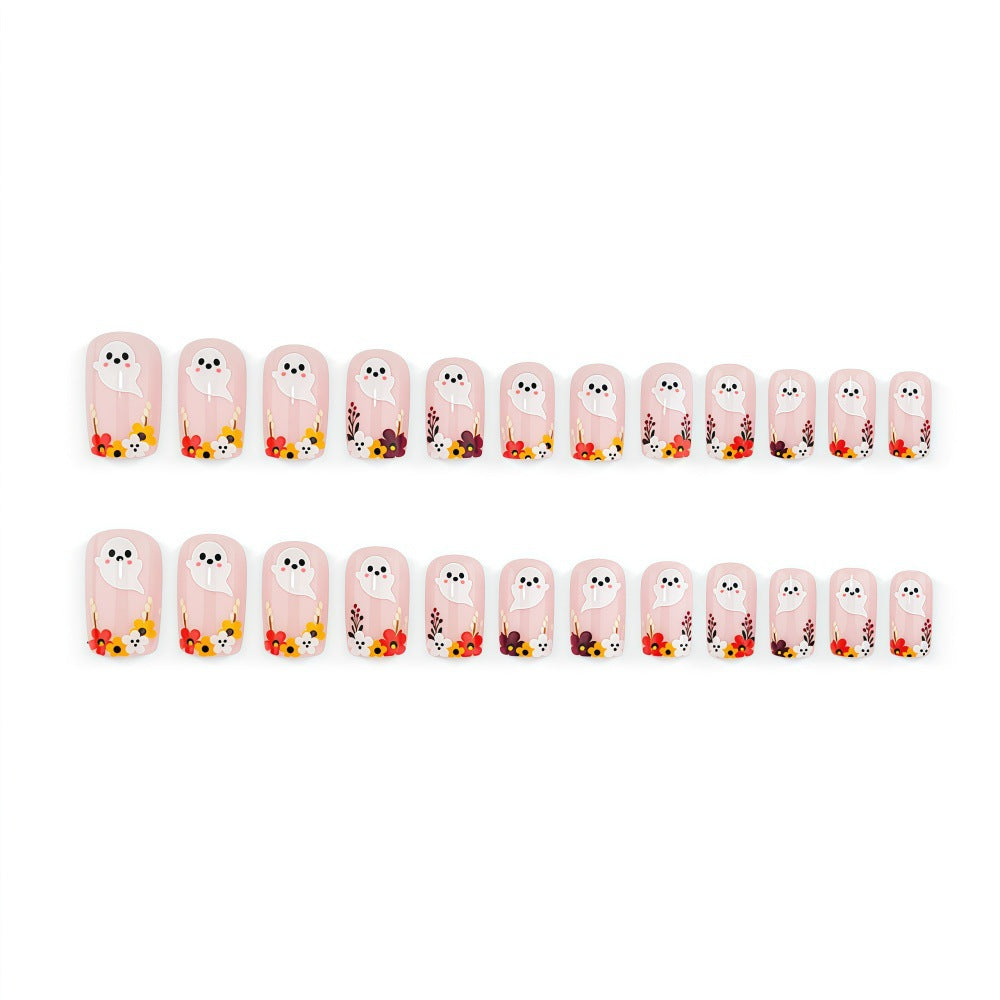 Artificial nails with playful spirit design Kalsten