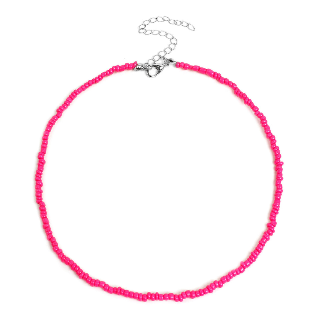 Colorful Beaded Choker Necklace Kalsten