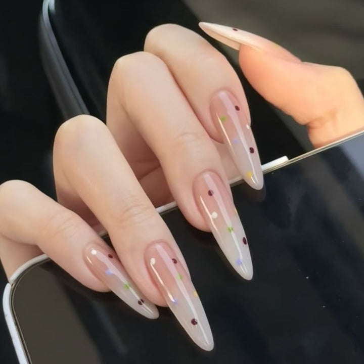 Ombre Glittering Press-On Nails Kalsten