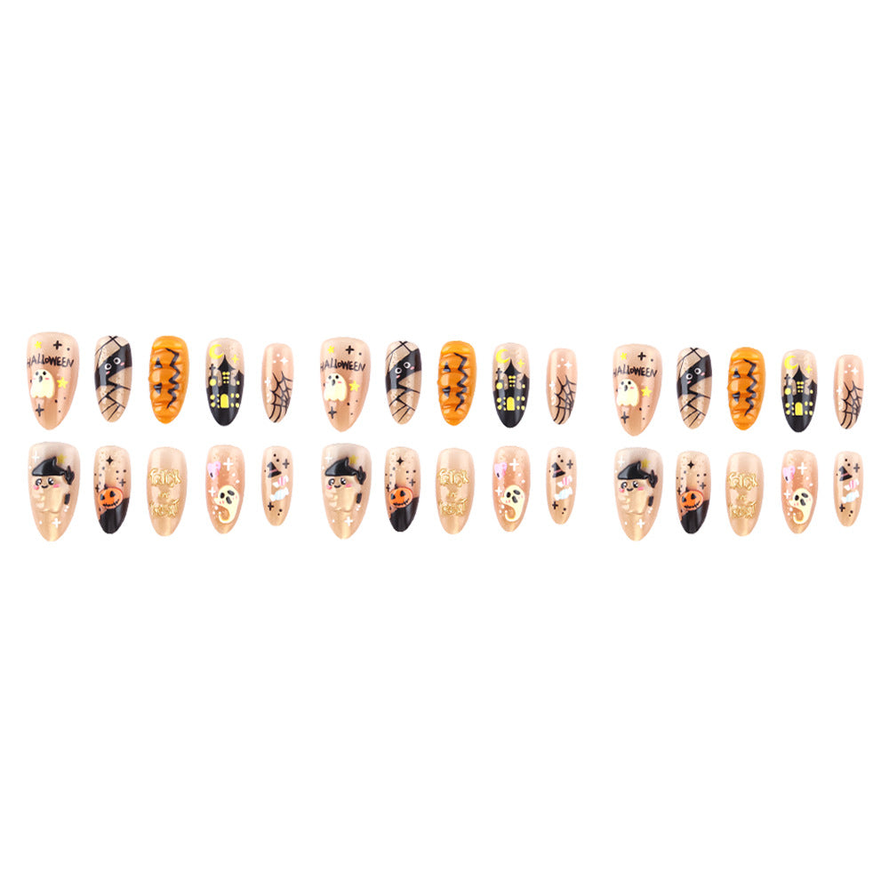 Halloween-Themed Press-On Nail Art Set Kalsten 1787543133