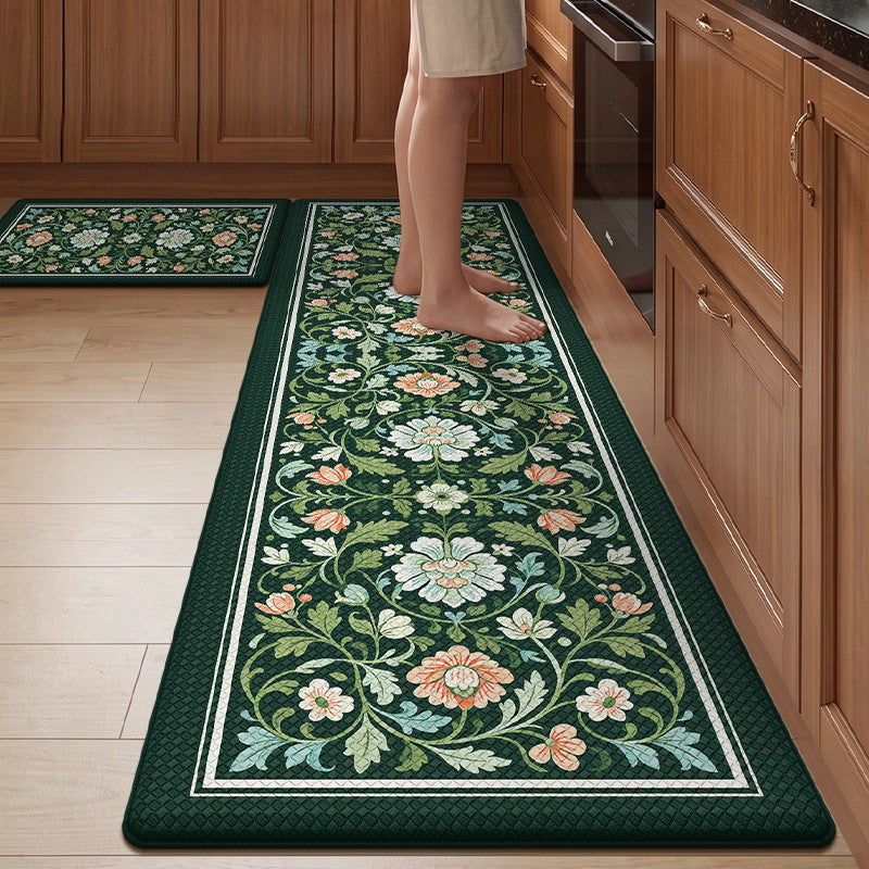 Floral Pattern Kitchen Comfort Mat Set Kalsten