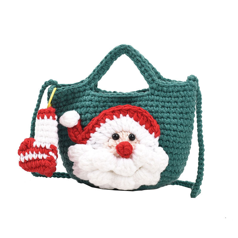 Playful Pumpkin-Themed Crochet Handbag
