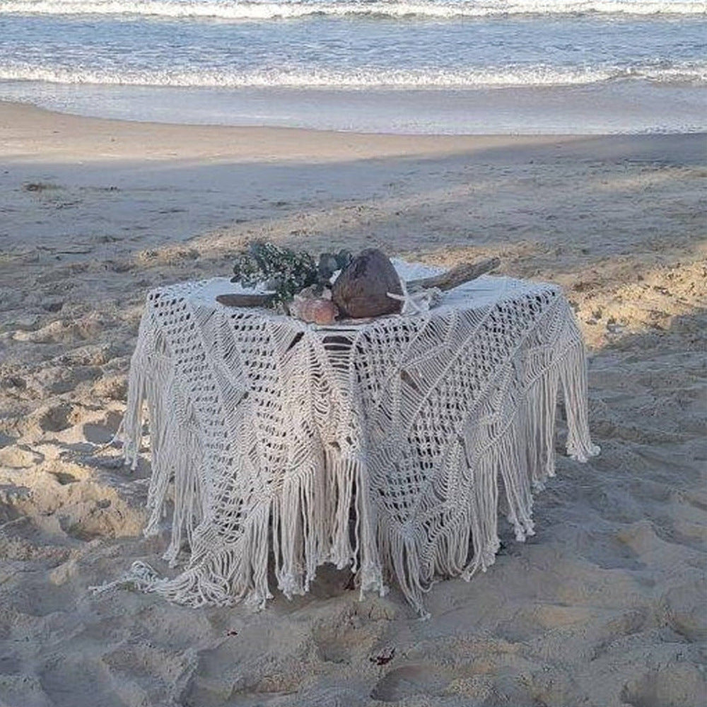 Bohemian Macrame Table Cover Kalsten