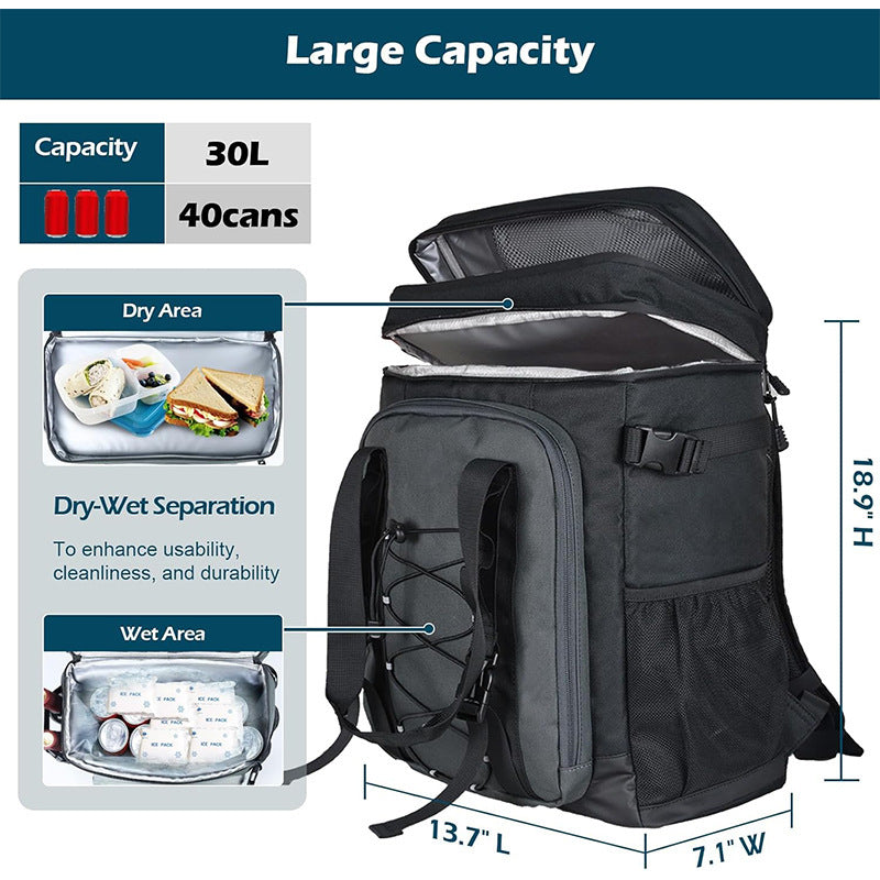 Multifunctional Insulated Drinking Backpack with Reinforced Carrying Handles Kalsten