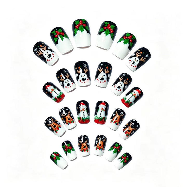 Festive 3D Holiday Character Nail Art Kalsten