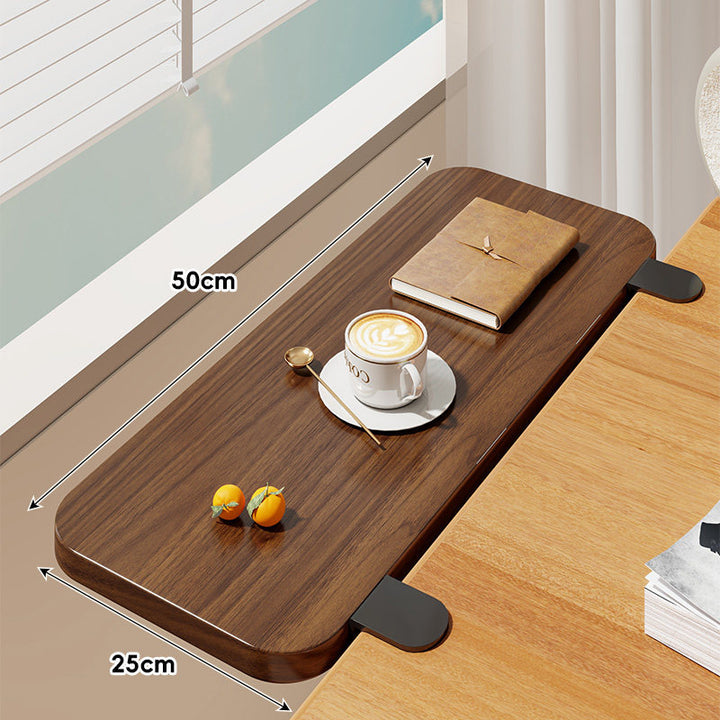 Clamp-On Window Sill Desk Extension Shelf