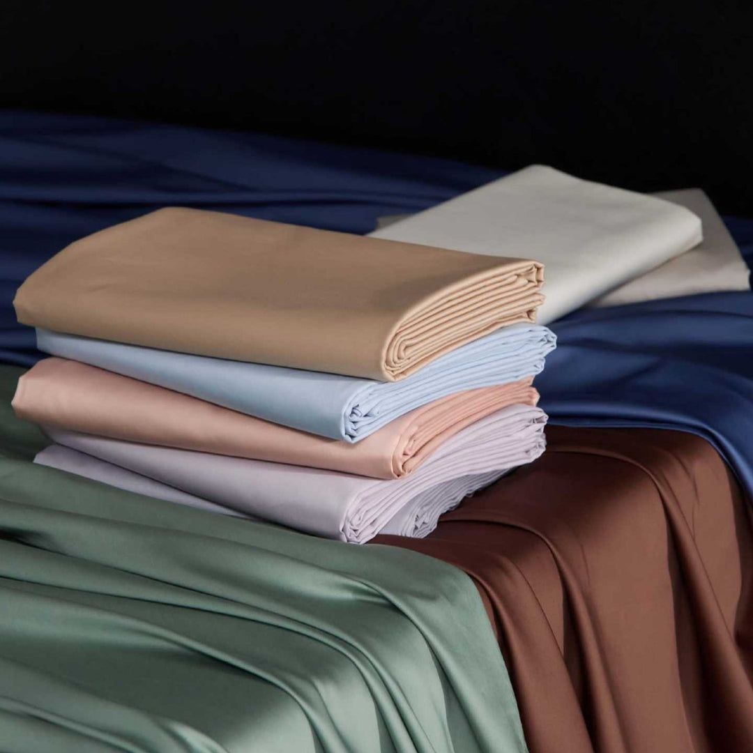 Reversible Premium Cotton Satin Bed Set with Silky Soft Finish