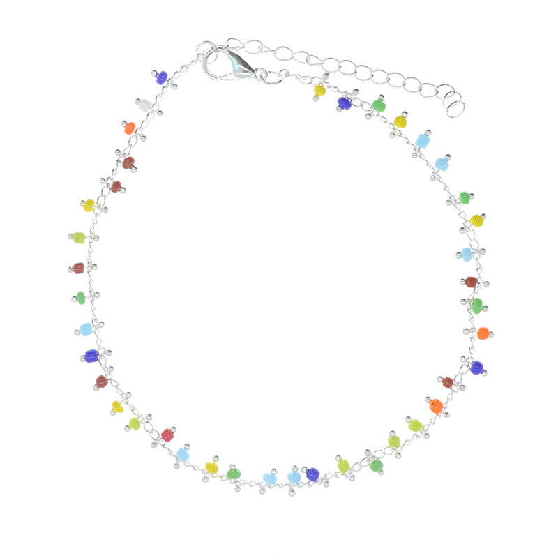 Colorful Beaded Ankle Bracelet Kalsten
