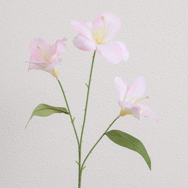 Artificial lily stem with delicate flowers