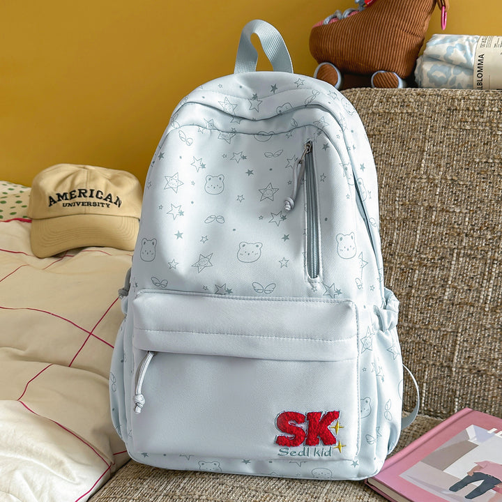 Illustrated Character-Themed Backpack Kalsten