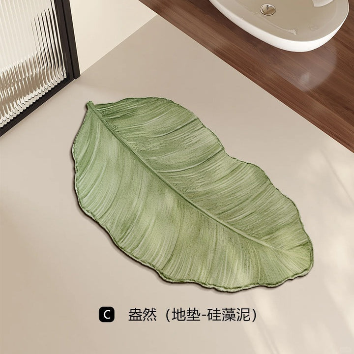 Leaf-Shaped Bath Mat