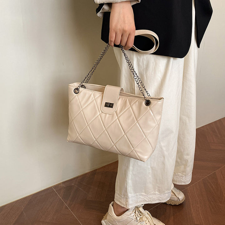 Quilted Elegant Satchel Handbag Kalsten