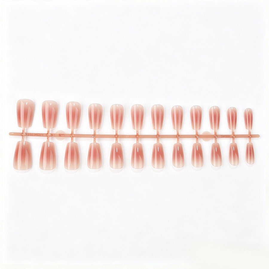 Artificial nail set with elegant high gloss and natural finish Kalsten