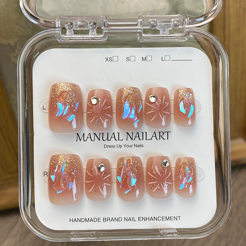 Glamorous Rhinestone-Accent Press-On Nail Art Kit Kalsten