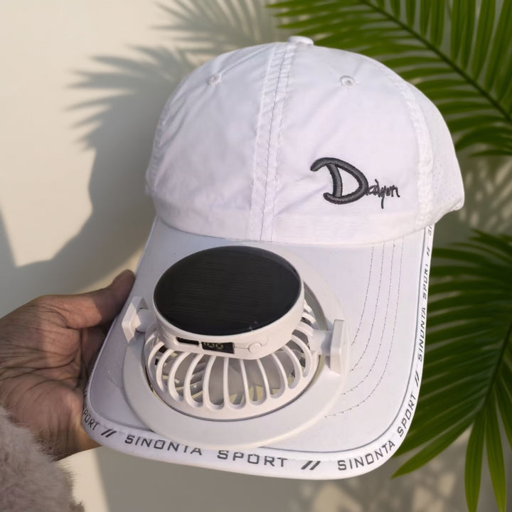 Sporty baseball cap with detachable solar fan Kalsten