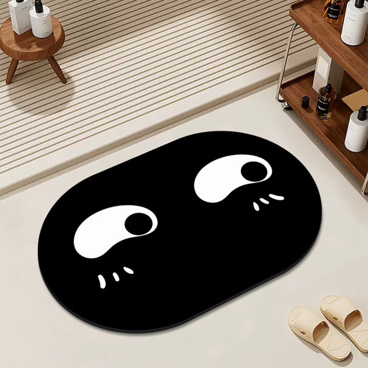 Playful Cat-Themed Area Mat