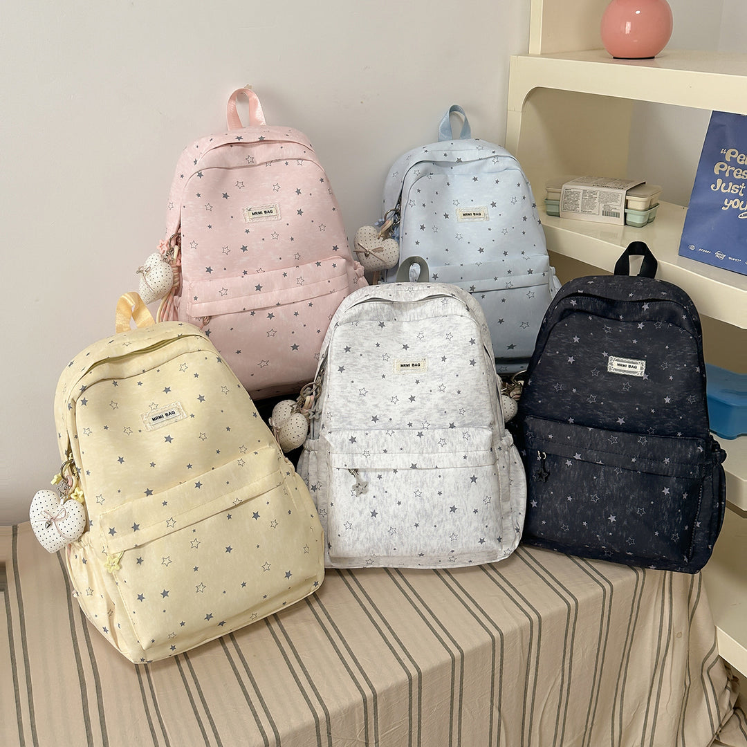 Star-Patterned Casual Backpack Kalsten