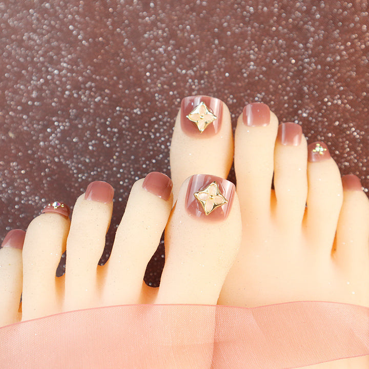 Premium Decorative Press-On Toenail Art Set Kalsten