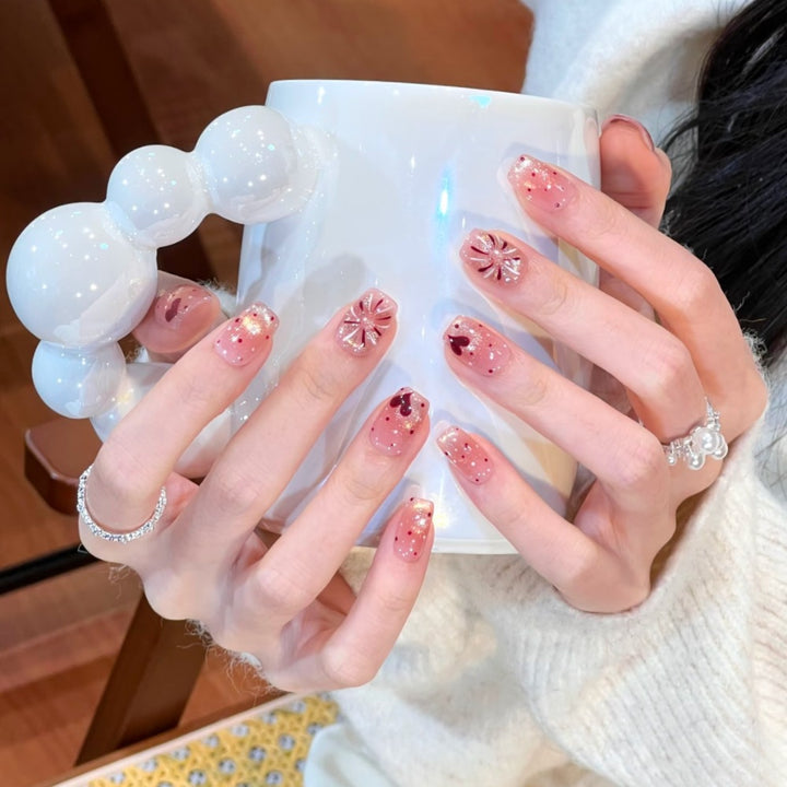 Artistic Floral Press-On Nail Design Kalsten 1787394846