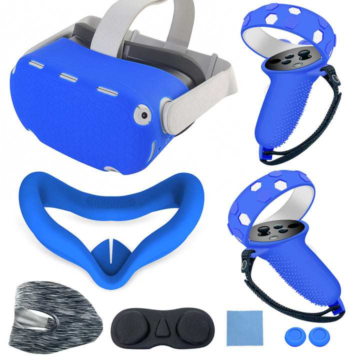 VR headset with ergonomic holding bracket and protective cover Kalsten