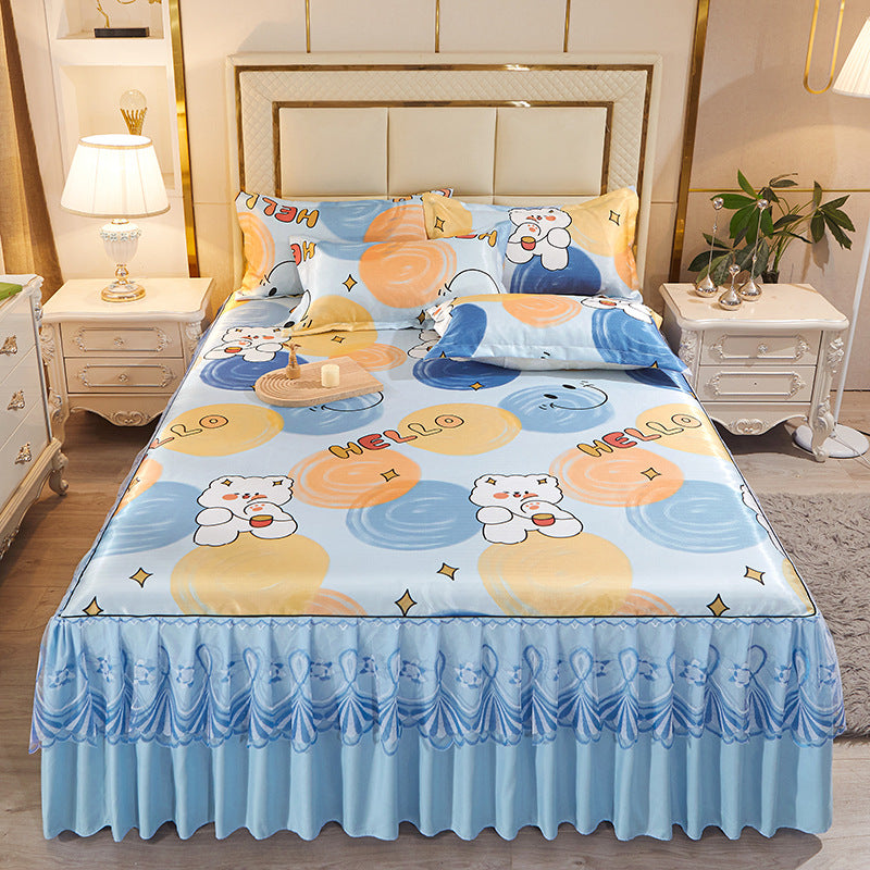 Ladies daybed cover with playful bear motif Kalsten